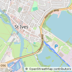 Map of ST. Ives, Cambridgeshire
