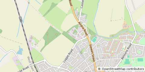 Map of Carluke, South Lanarkshire