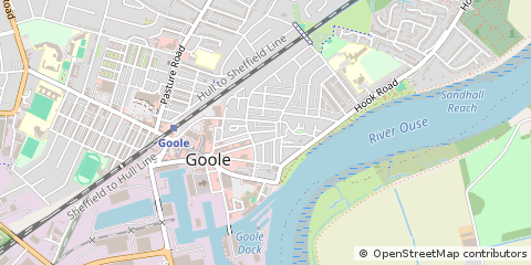 Map of Goole, North Humberside
