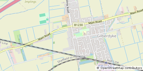 Map of Brough, Hull