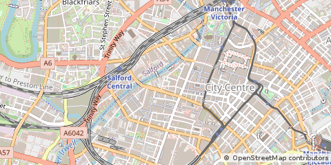 Map of Manchester, Greater Manchester