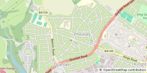 Map of Birmingham, West Midlands