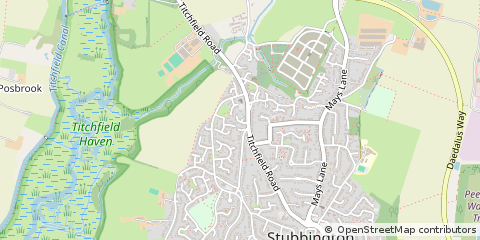 Map of Fareham