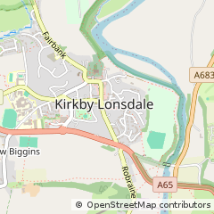 Map of Kirkby Lonsdale, Cumbria
