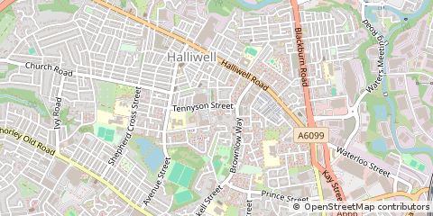 Map of Bolton, Greater Manchester