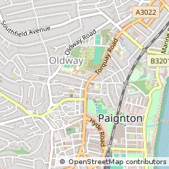 Map of Paignton, Devon
