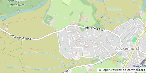 Map of Brockenhurst, Hampshire