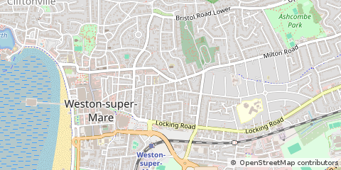 Map of Weston-Super-Mare, North Somerset