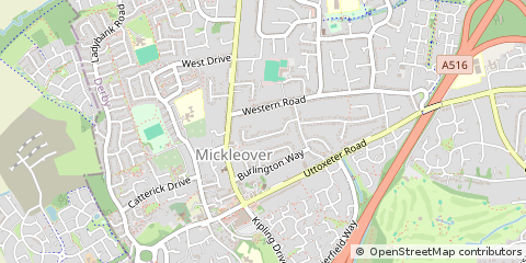 Map of Derby, Derbyshire