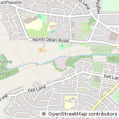 Map of Manchester, West Yorkshire