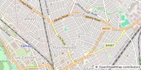 Map of Cardiff