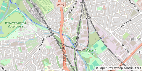 Map of Wolverhampton, West Midlands