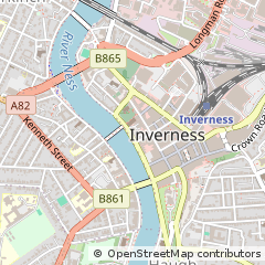 Map of Inverness, Highland