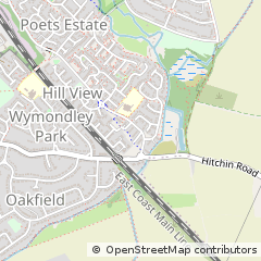 Map of Hitchin, Herts