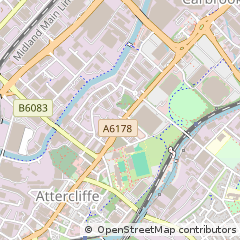 Map of Sheffield