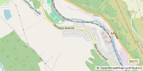 Map of Mountain ASH, MID Glamorgan