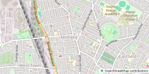 Map of Peterborough