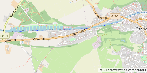 Map of Devizes, Wiltshire
