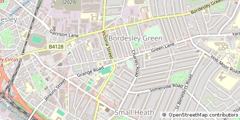 Map of Birmingham, West Midlands
