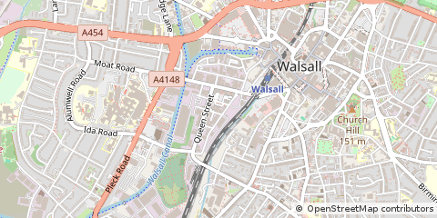 Map of Walsall