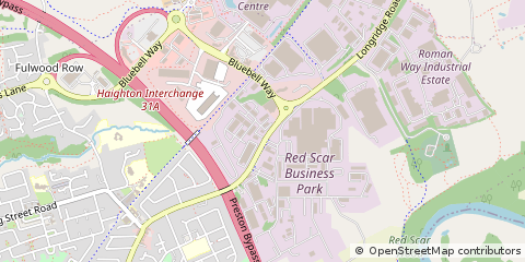 Map of Preston, Lancashire