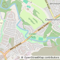 Map of Motherwell, Lanarkshire