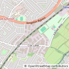 Map of Chessington, Surrey