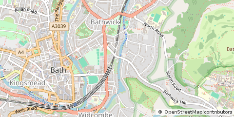Map of Bath, Somerset