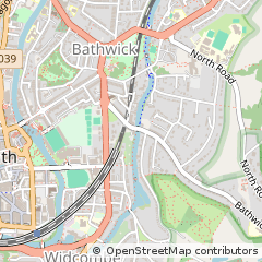 Map of Bath, Somerset