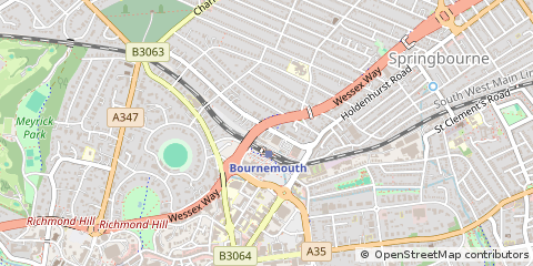 Map of Bournemouth