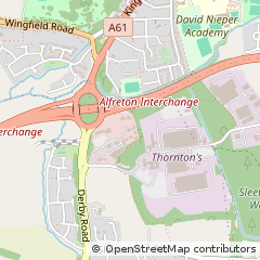 Map of Alfreton, Derbyshire