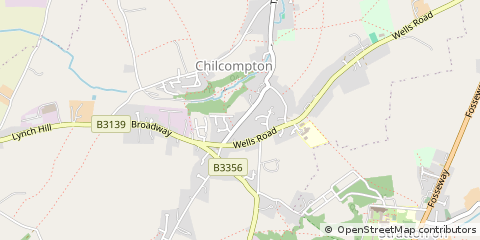 Map of Chilcompton, Somerset