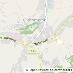 Map of Chilcompton, Somerset