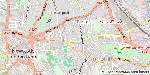 Map of Stoke-on-Trent