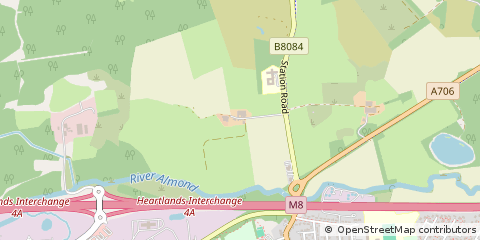 Map of Bathgate, West Lothian