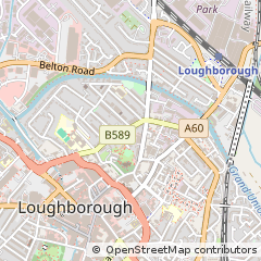 Map of Loughborough, Leicestershire