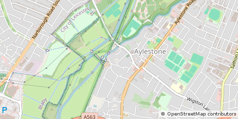 Map of Leicester