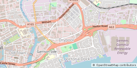 Map of Hull, East Yorkshire