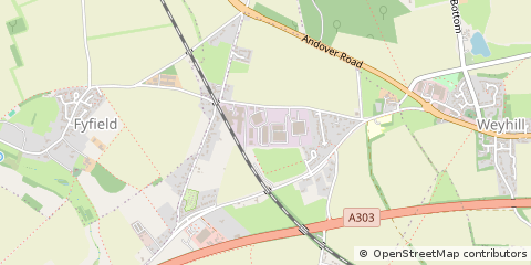 Map of Andover, Hampshire