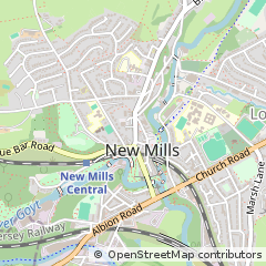 Map of NEW Mills, Derbyshire