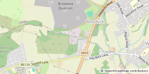 Map of Dewsbury, West Yorkshire