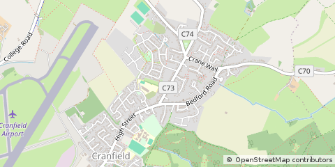 Map of Cranfield, Bedfordshire