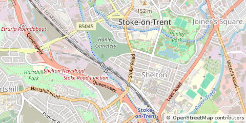 Map of Stoke-on-Trent, Staffordshire