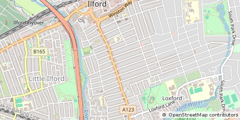 Map of Ilford