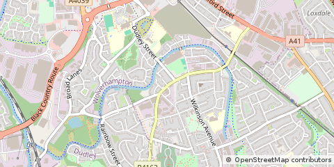 Map of Bilston, West Midlands