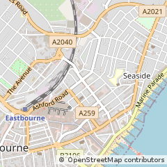 Map of Eastbourne