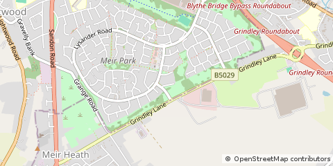 Map of Stoke-on-Trent, Staffordshire