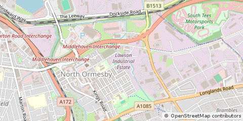 Map of Middlesbrough