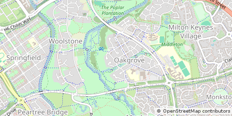 Map of Milton Keynes
