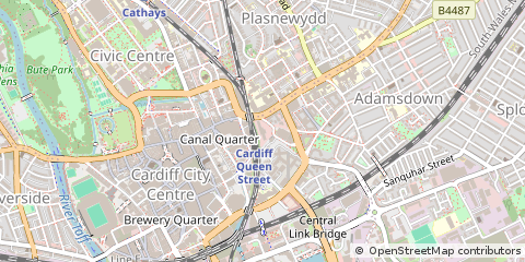 Map of Cardiff